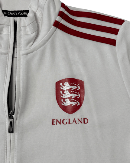 Adidas England Training Track Jacket White/Maroon AEROREADY