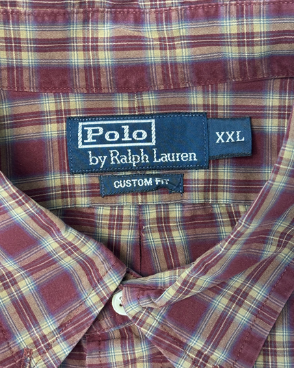 Ralph Lauren Custom Fit Multicolor Plaid Long-Sleeve Shirt