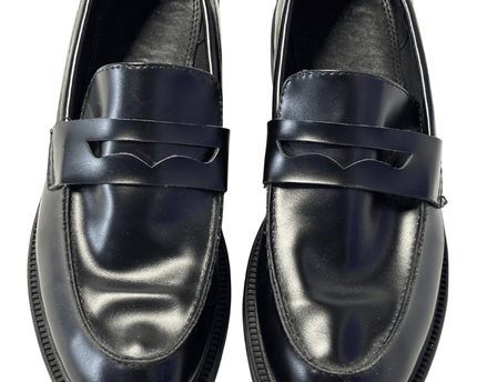 H&M Classic Faux Leather Penny Loafers | Black