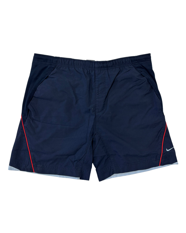 Nike Training Mesh-Lined Navy Blue Athletic Shorts- XS | Waist: 17.5"