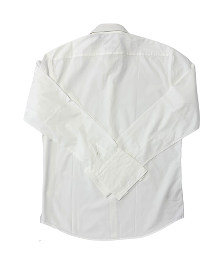 Hugo Boss Regular Fit White Two-Ply Formal Dress Shirt - L