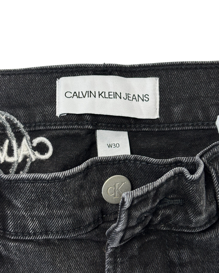 Calvin Klein Jeans Black Washed Denim Shorts - M | Waist: 30"