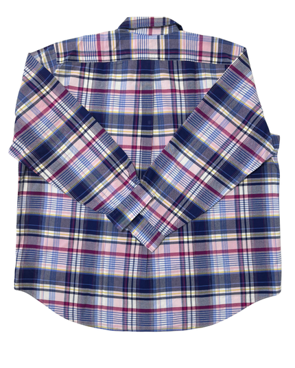 Ralph Lauren Multi-Color Madras Plaid Oxford Shirt - XXL