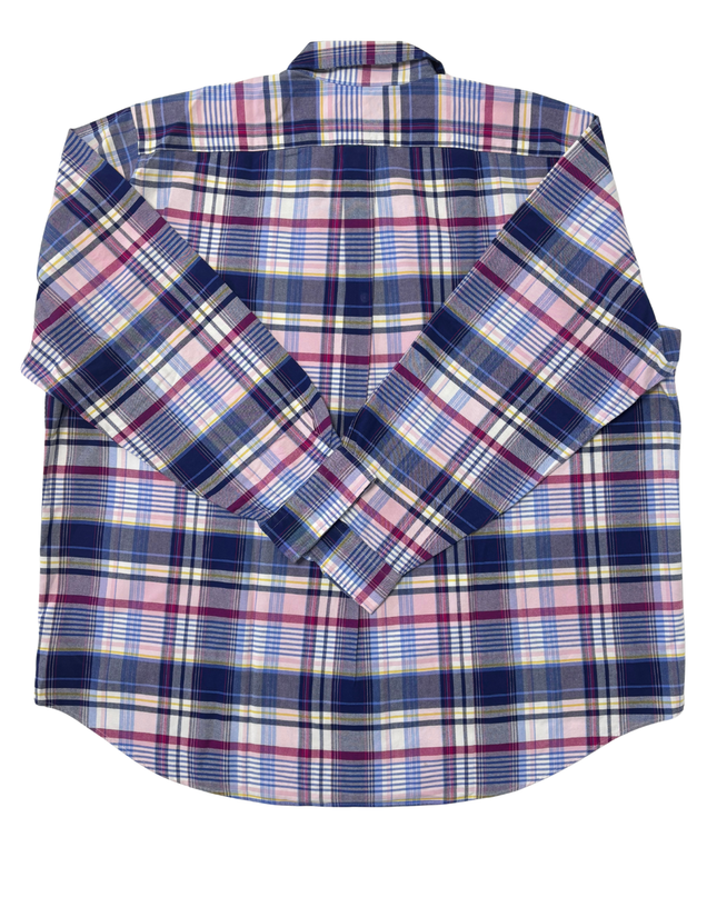 Ralph Lauren Multi-Color Madras Plaid Oxford Shirt - XXL