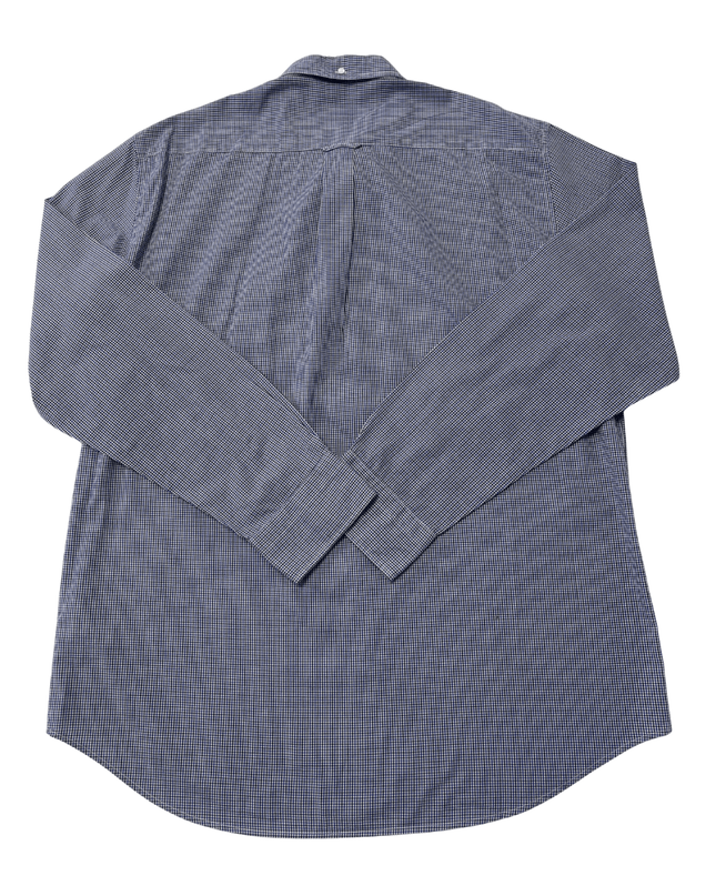 GANT Navy Checkered Button-Down Shirt