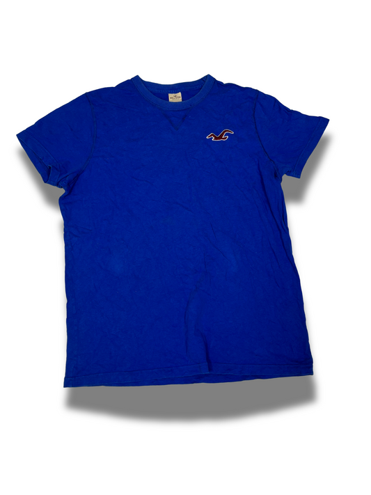 Holister Solid Blue T-Shirt - L