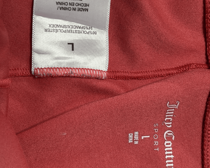 Juicy Couture Sport Dusty Rose Logo Waistband Lounge Joggers