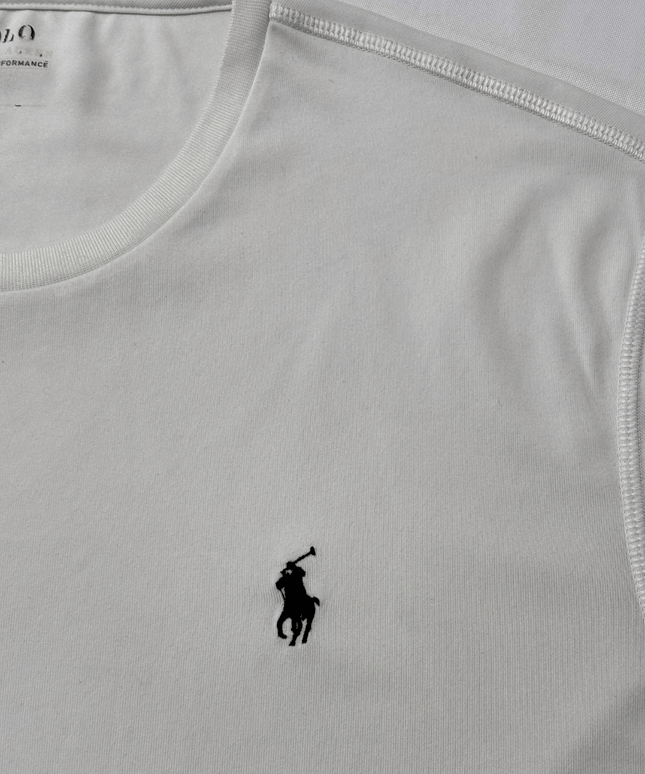 Ralph Lauren Performance White Crewneck T-Shirt