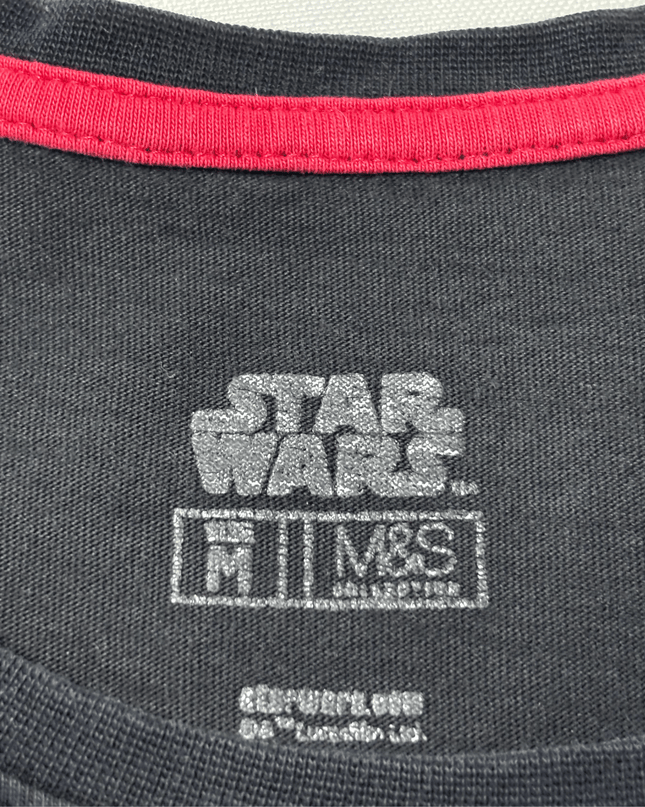 M&S Star Wars Darth Vader Graphic Black T-Shirt