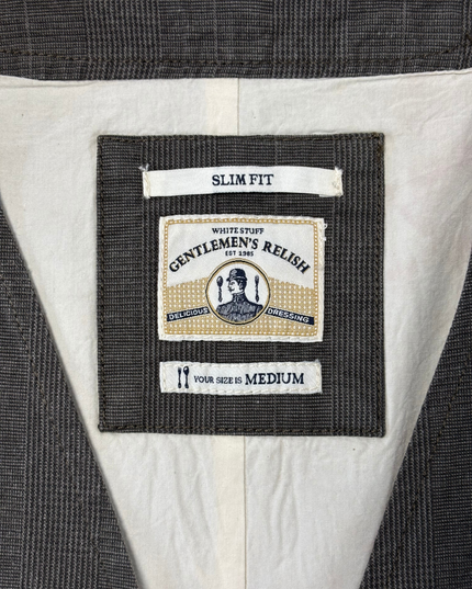 White Stuff Gentlemen’s Relish Brown Pinstripe Slim Fit Waistcoat