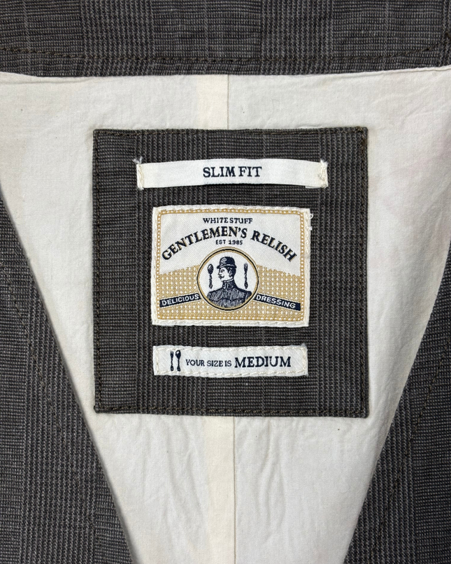 White Stuff Gentlemen’s Relish Brown Pinstripe Slim Fit Waistcoat