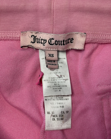 Juicy Couture Y2K Velour Pink Wide-Leg Tracksuit Trousers