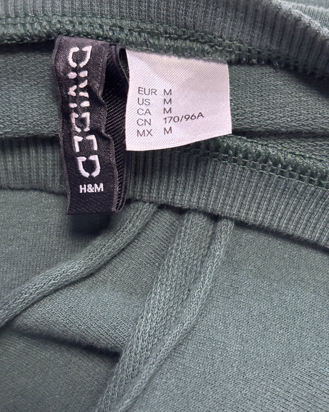 H&M Divided Green Positivity Graphic Crop Top Sweatshirt