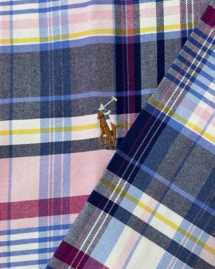Ralph Lauren Multi-Color Madras Plaid Oxford Shirt - XXL