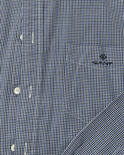 GANT Navy Checkered Button-Down Shirt