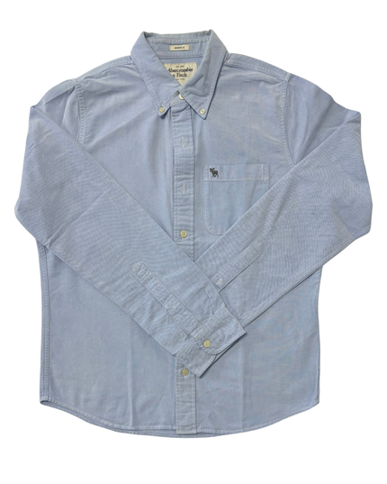 Abercrombie & Fitch Muscle Fit Light Blue Oxford Shirt - L