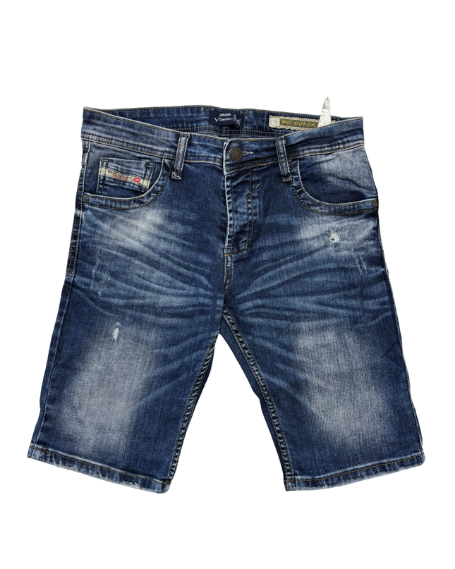 Diesel V-Denim Distressed Blue Jean Shorts - XS | Waist: 16"