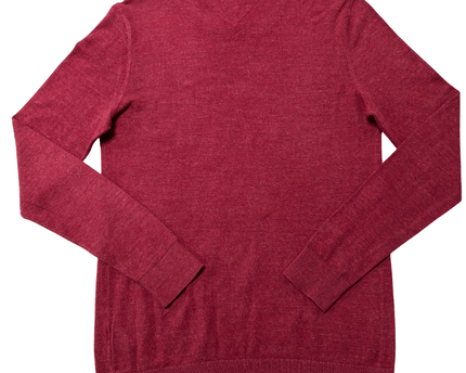 Hilfiger Denim Classic Maroon Crewneck Knit Sweater