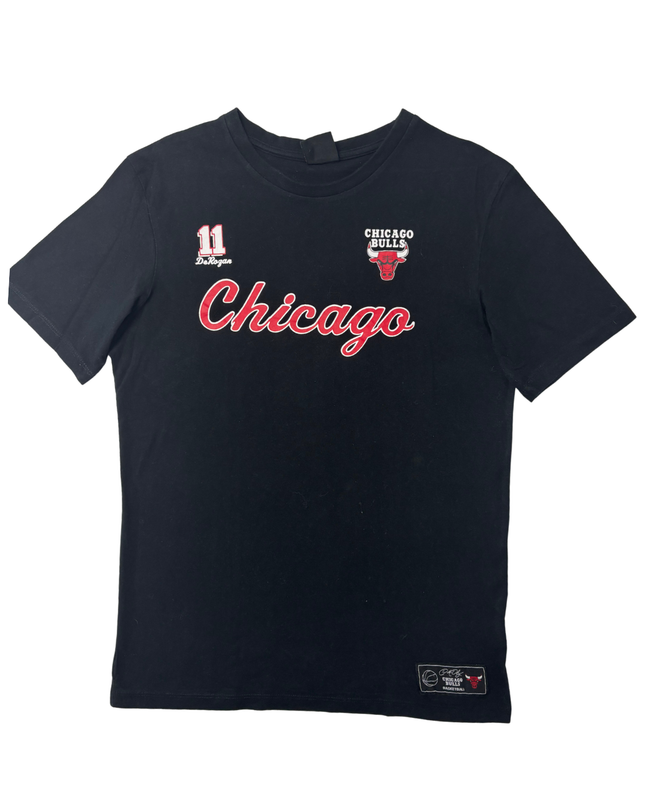 NBA Chicago Bulls #11 DeRozan Black Graphic T-Shirt - M