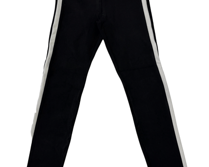 Zara Trafaluc Black with White Side Stripe Skinny Trousers