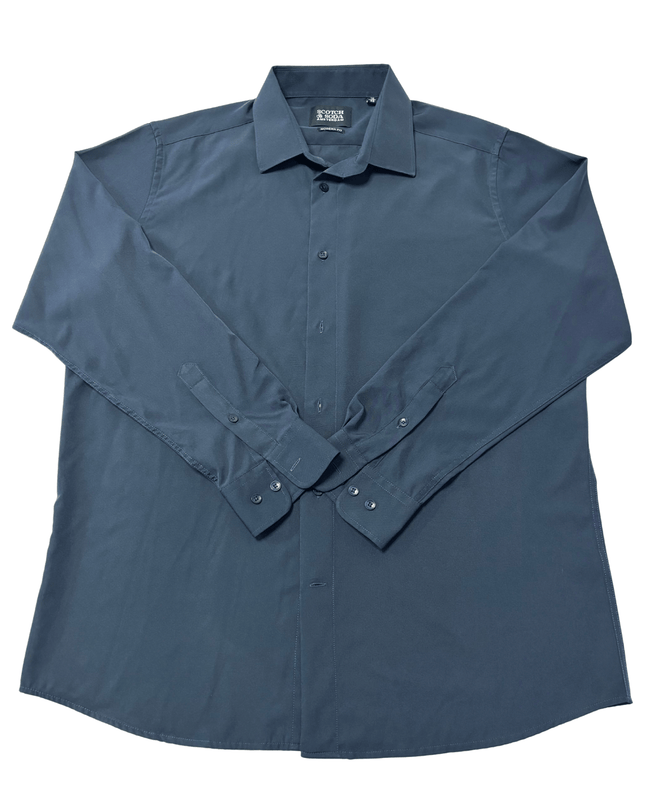 Scotch & Soda Modern Fit Dress Shirt Navy Blue Shirt