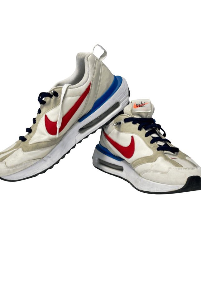 Nike Air Max DM0013-100 Sail Lifestyle Sneakers | White, Red & Blue | EU 45