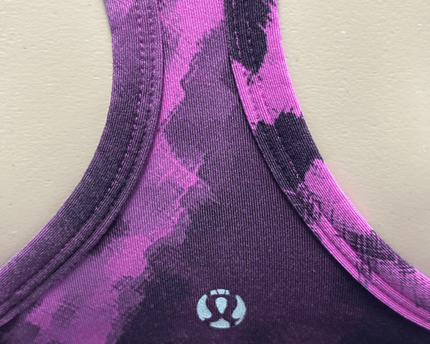 Lululemon Abstract Print Strappy Racerback Sports Top