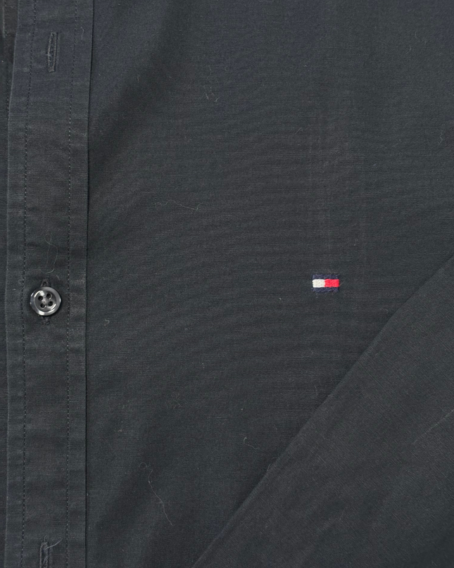 Tommy Hilfiger Classic Black Button-Down Shirt - L