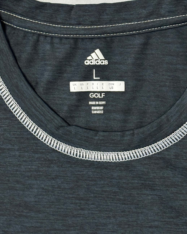 Adidas Golf Heathered Charcoal Performance T-Shirt