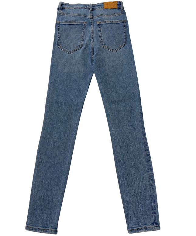 Zara Classic Skinny Fit Distressed Jeans