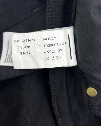 Mavi Molly Mid-Rise Bootcut Jeans - Black - L | Waist: 31"