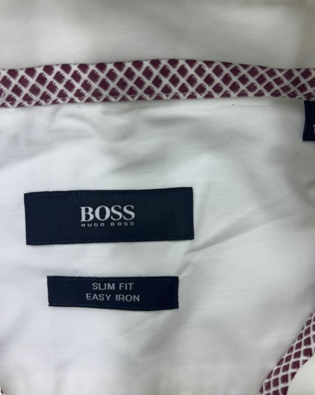 Boss Slim Fit White Shirt - M