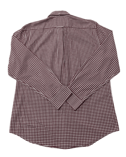 GANT Regular Fit Maroon Gingham Checkered Shirt