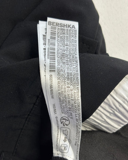 Bershka Black Cargo with Contrast Waistband Mini Skirt