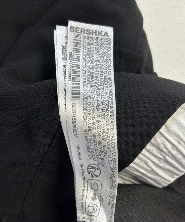 Bershka Black Cargo with Contrast Waistband Mini Skirt