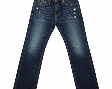 Abercrombie & Fitch Kids Dark Blue Distressed Straight Leg Jeans