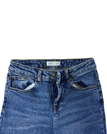 Springfield Mid-Wash High-Rise Flare Denim Jeans - XS | Waist: 26"