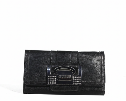 Guess Black Rhinestone Embellished Wallet
