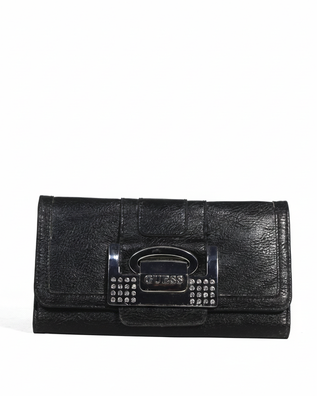 Guess Black Rhinestone Embellished Wallet