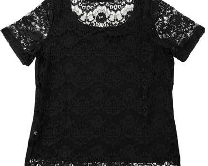 GUESS T-Shirt "We Love Mistakes" Graphic Tee Black