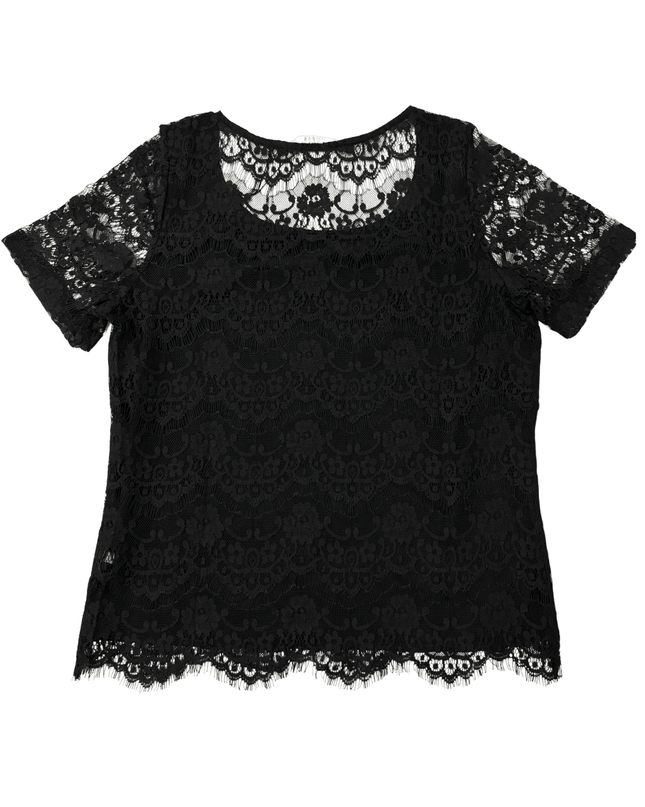 GUESS T-Shirt "We Love Mistakes" Graphic Tee Black