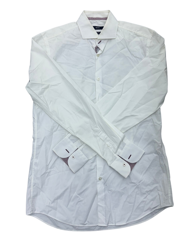 Boss Slim Fit White Shirt - M