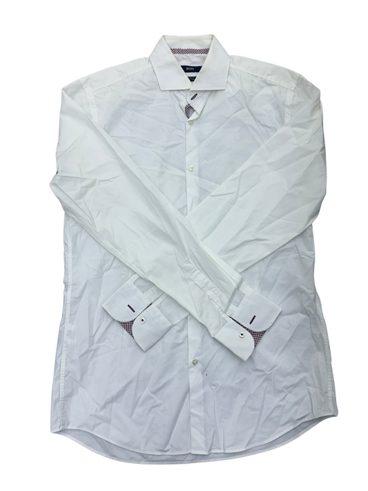Boss Slim Fit White Shirt - M