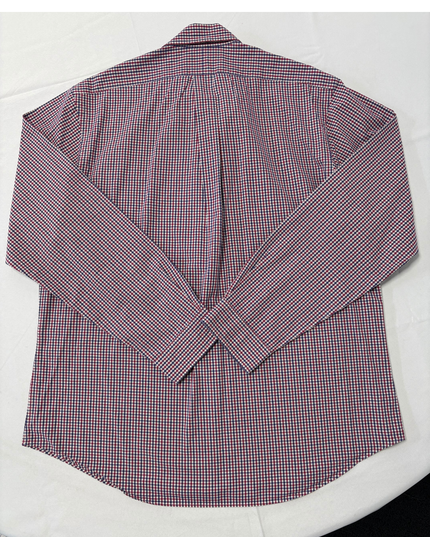 Ralph Lauren Custom Fit Red & Navy Checkered Oxford Shirt