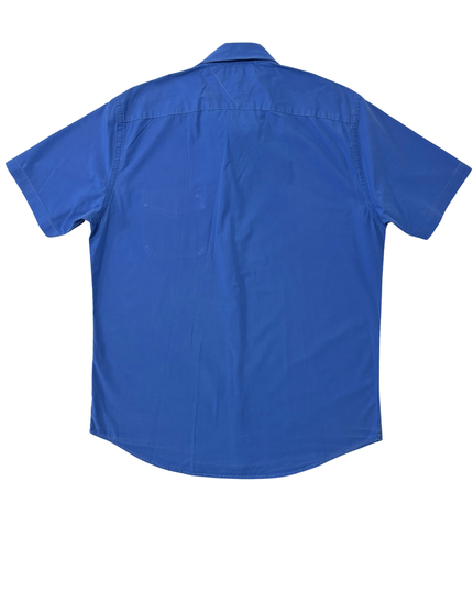 Tommy Hilfiger Blue Short Sleeve “New York Fit” Button-Down Shirt