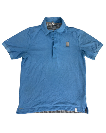 Nike Dri-FIT Golf Performance Blue Polo - S