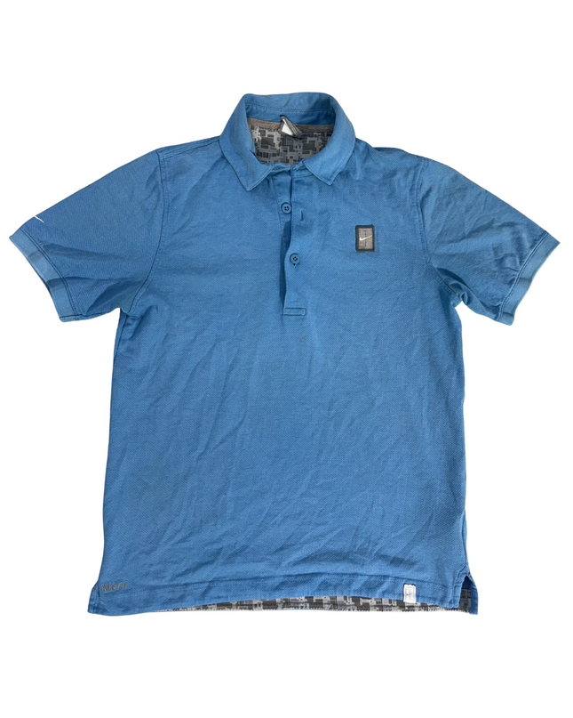 Nike Dri-FIT Golf Performance Blue Polo - S