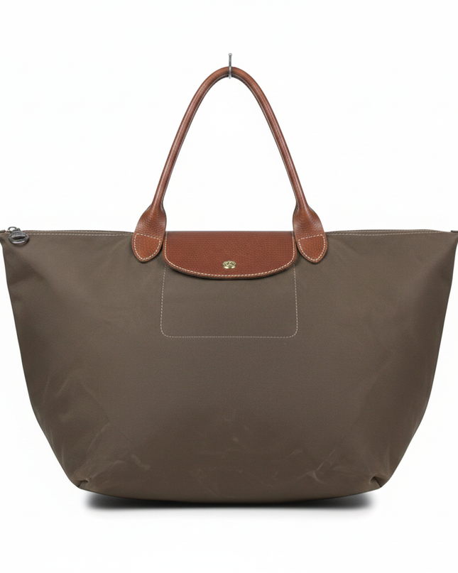 Longchamp Brown Le Pliage Large Tote Bag