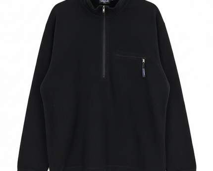 Patagonia Black 1/4 Zip Fleece Sweater