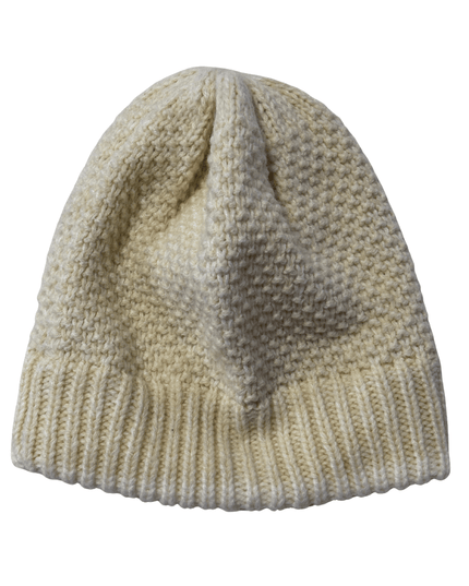 The North Face Cream Knit Textured Beanie